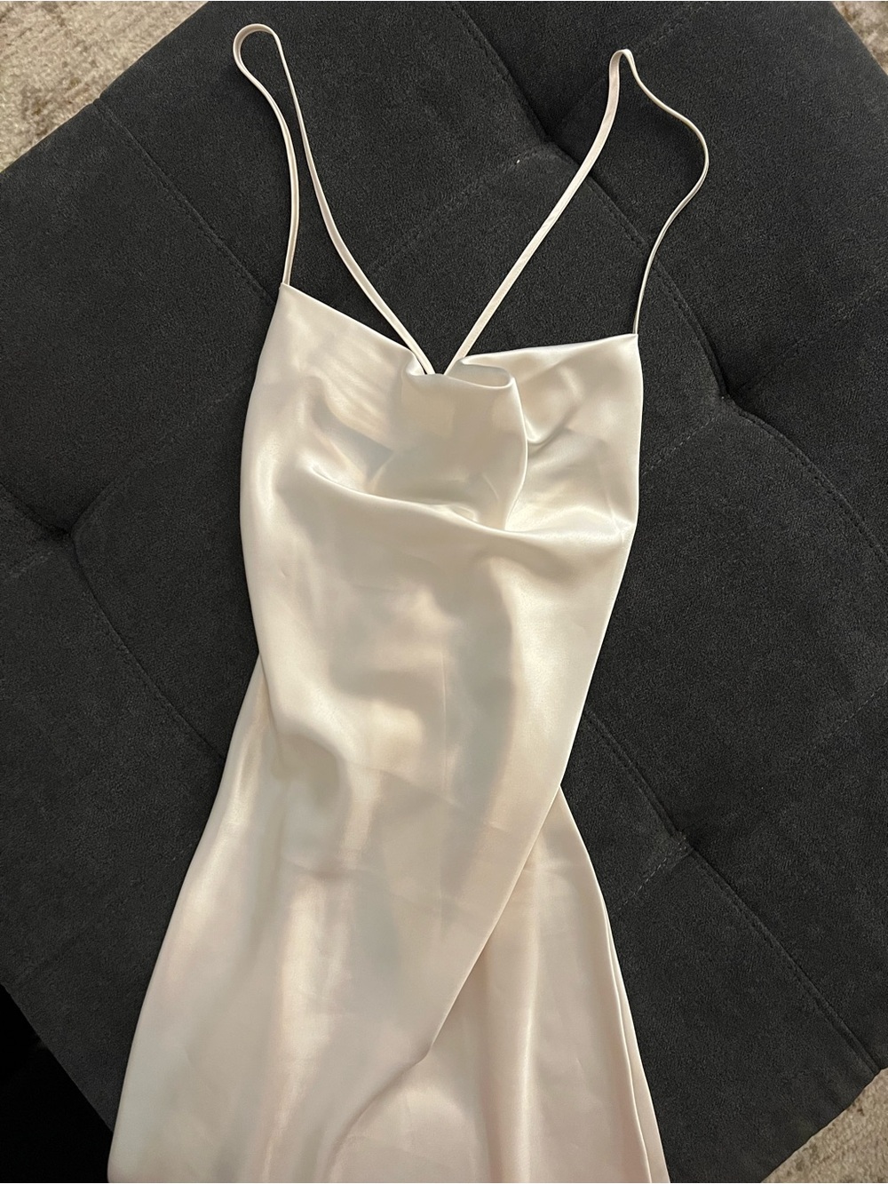 H&M Satin Slip Dress in Soft Champagne NWT